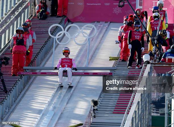 Ski jumper Viktor Polasek from the Czech Republic in the Alpensia Ski Jumping Centre in Pyeongchang, South Korea, 07 February 2018. The Pyeongchang...