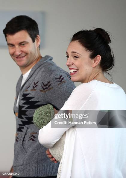 Prime Minister Jacinda Ardern Speaks To The Media After Birth Of Baby Girl Prime Minister Jacinda Ardern Speaks To The Media After Birth Of Baby Girl