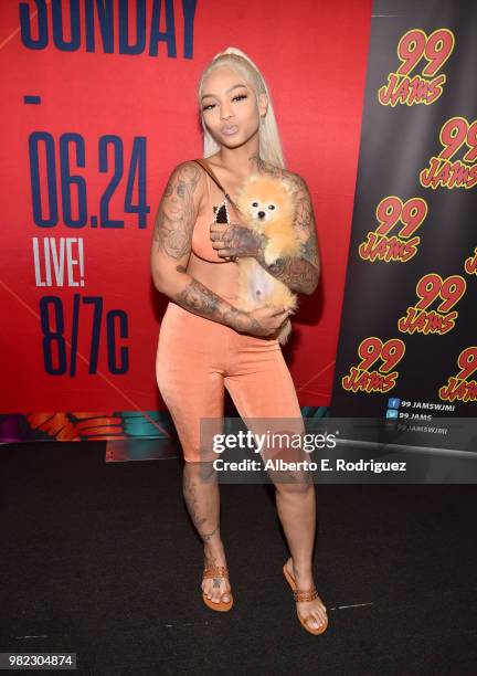 Cuban Doll attends day two of the 2018 BET Awards Radio Remotes on June 23, 2018 in Los Angeles, California.