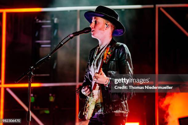 Alex Trimble of Two Door Cinema Club perfoms onstage during the second day of the Southside Festival on June 23, 2018 in Neuhausen, Germany.