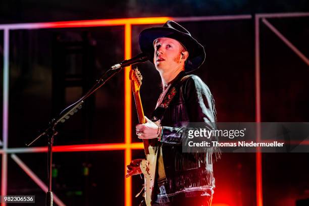 Alex Trimble of Two Door Cinema Club perfoms onstage during the second day of the Southside Festival on June 23, 2018 in Neuhausen, Germany.