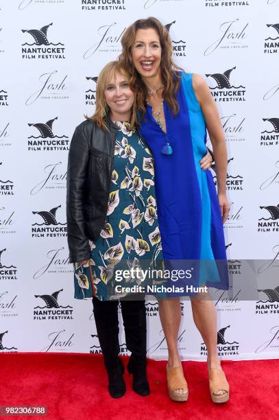 Miranda Bailey and Alysia Reiner attend the Screenwriters Tribute at the 2018 Nantucket Film Festival - Day 4 on June 23, 2018 in Nantucket,...