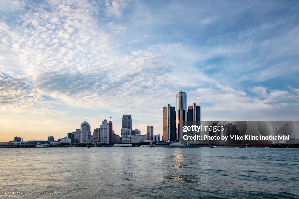Detroit's skyline - Daytime - across the Detroit River