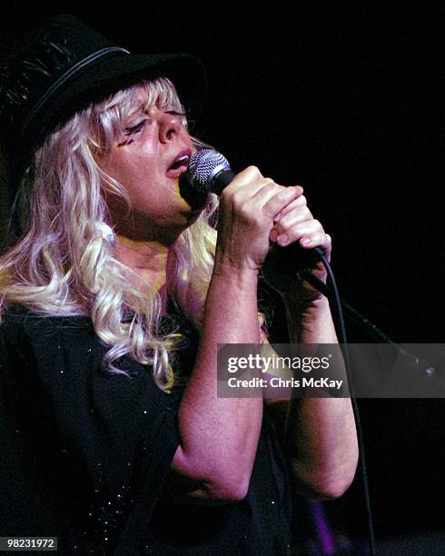 Cindy Wilson of The B-52's performs at R.E.M.'s 30th Birthday at the Melting Point on April 2, 2010 in Athens, Georgia.