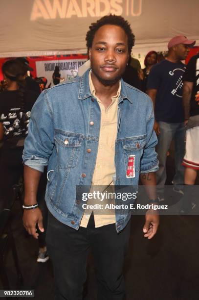 Leon Thomas III attends day two of the 2018 BET Awards Radio Remotes on June 23, 2018 in Los Angeles, California.