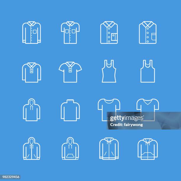 stockillustraties, clipart, cartoons en iconen met de pictogrammen van de kleding - pakjesavond