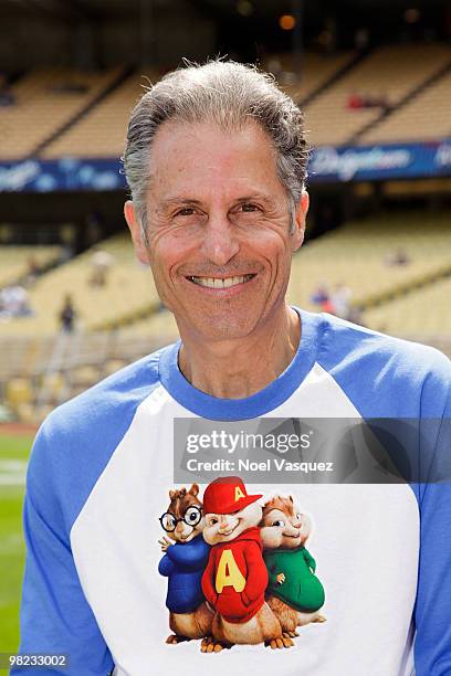 Ross Bagdasarian Jr attends the "Alvin And The Chipmunks: The Squeakquel" DVD promotion at Dodger Stadium on April 3, 2010 in Los Angeles, California.