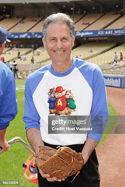 Ross Bagdasarian Jr attends the "Alvin And The Chipmunks: The Squeakquel" DVD promotion at Dodger Stadium on April 3, 2010 in Los Angeles, California.