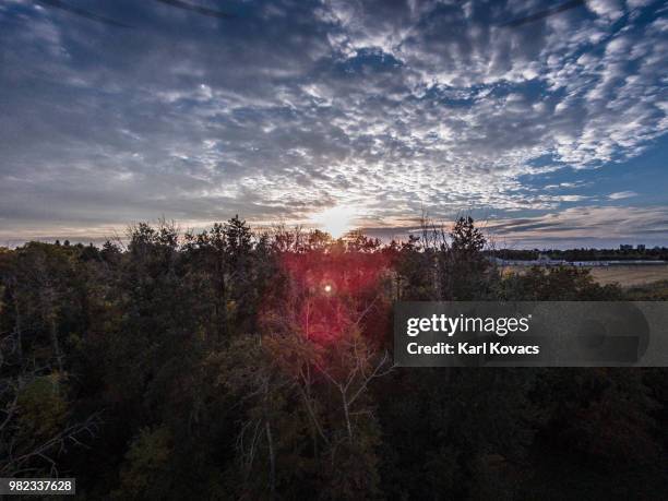 fall sunset edmonton karl kovacs - edmonton sunset stock pictures, royalty-free photos & images