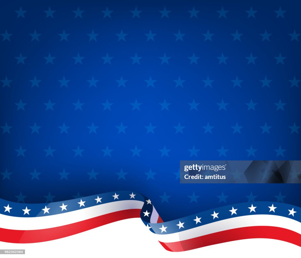 Patriotism ribbon background