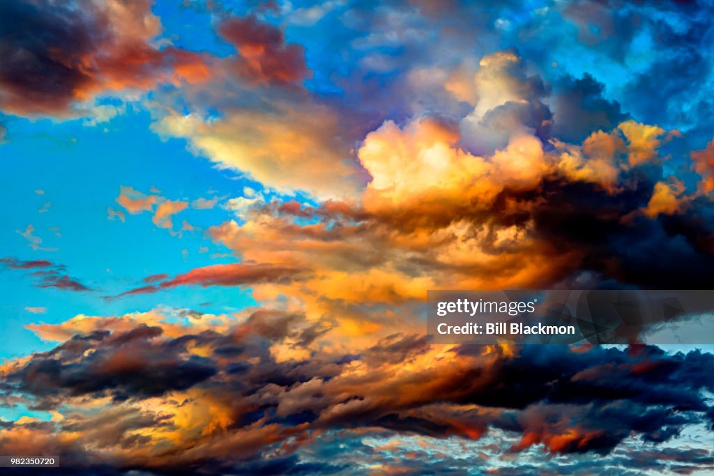 Sunset over Austin July 2014