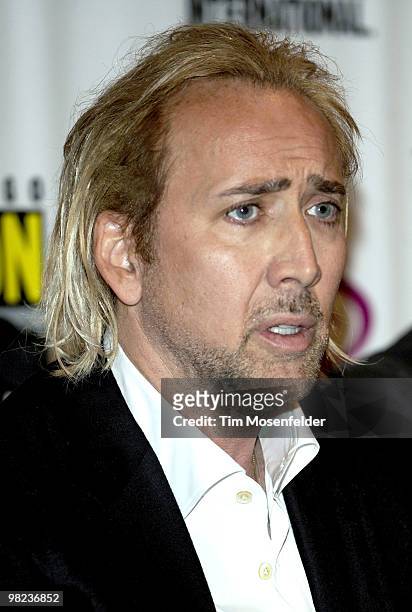 Nicolas Cage attends the Walt Disney Studios Wondercon 2010 Presentation at Moscone Center on April 3, 2010 in San Francisco, California.
