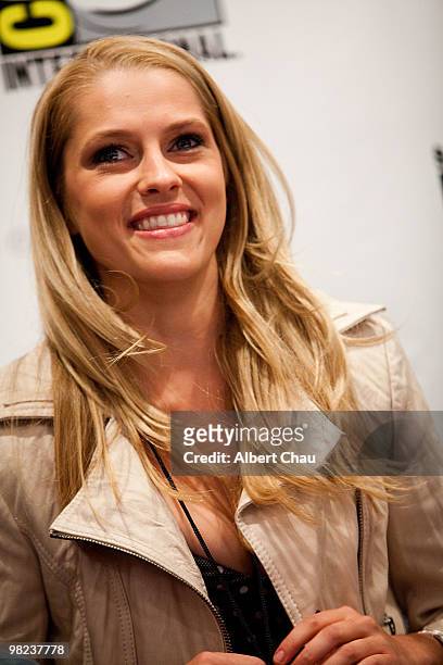 Actress Teresa Palmer attends "The Sorcerer's Apprentice" panel at the 2010 WonderCon - Day 2 at Moscone Center South on April 3, 2010 in San...