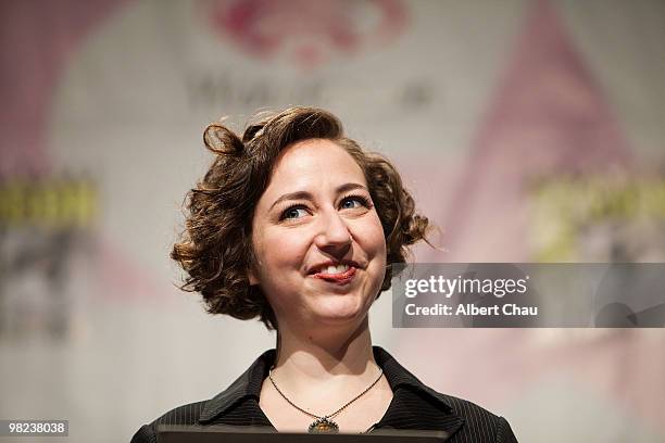 Actress Kristen Schaal attends the "Toy Story 3" panel at the 2010 WonderCon - Day 2 at Moscone Center South on April 3, 2010 in San Francisco,...
