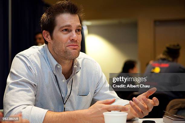 Actor Geoff Stults attends the "Happy Town" panel at the 2010 WonderCon - Day 2 at Moscone Center South on April 3, 2010 in San Francisco, California.