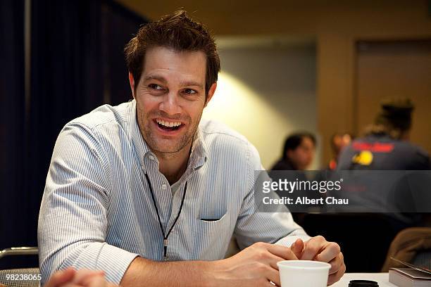 Actor Geoff Stults attends the "Happy Town" panel at the 2010 WonderCon - Day 2 at Moscone Center South on April 3, 2010 in San Francisco, California.