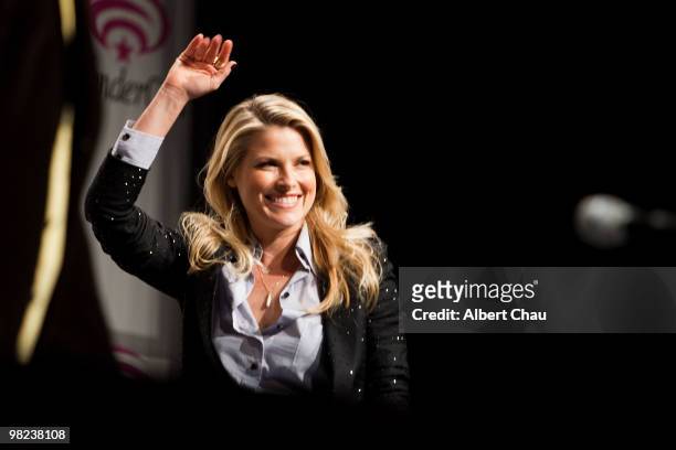 Actress Ali Larter attends the "Resident Evil : Afterlife" panel at the 2010 WonderCon - Day 2 at Moscone Center South on April 3, 2010 in San...