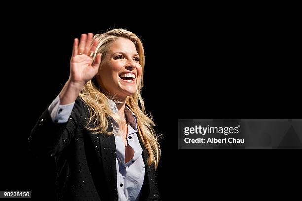 Actress Ali Larter attends the "Resident Evil : Afterlife" panel at the 2010 WonderCon - Day 2 at Moscone Center South on April 3, 2010 in San...