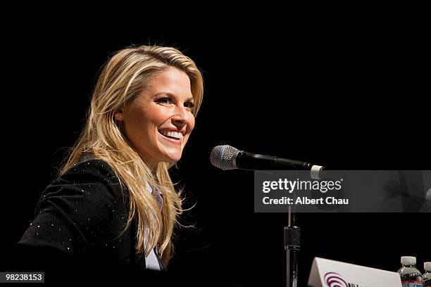 Actress Ali Larter attends the "Resident Evil : Afterlife" panel at the 2010 WonderCon - Day 2 at Moscone Center South on April 3, 2010 in San...