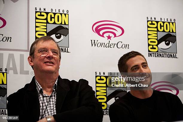 Director Mike Newell and Actor Jake Gyllenhaal attends the "Prince of Persia: The Sands of Time" panel at the 2010 WonderCon - Day 2 at Moscone...