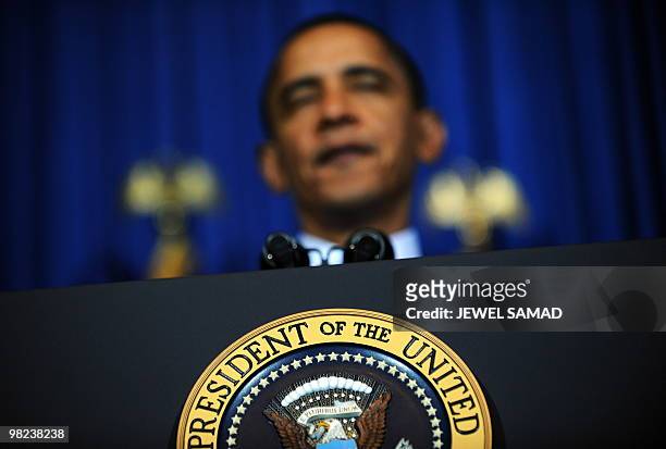 President Barack Obama speaks during a rally celebrating the passage and signing into law of the Patient Protection and Affordable Care Act health...