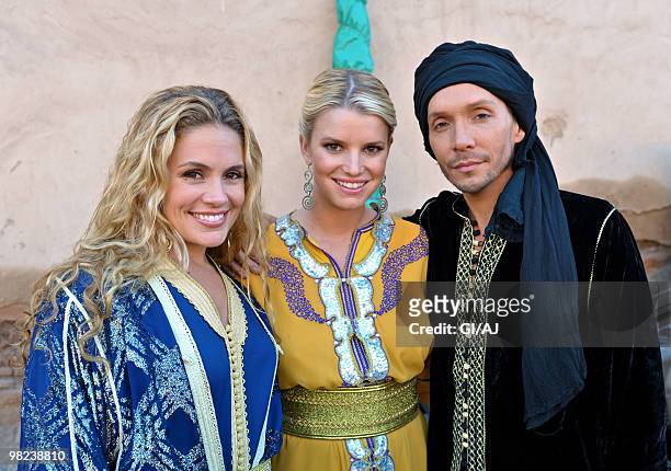 Jessica Simpson is seen filming her new reality show 'The Price Of Beauty' on October 8, 2009 in Morocco.