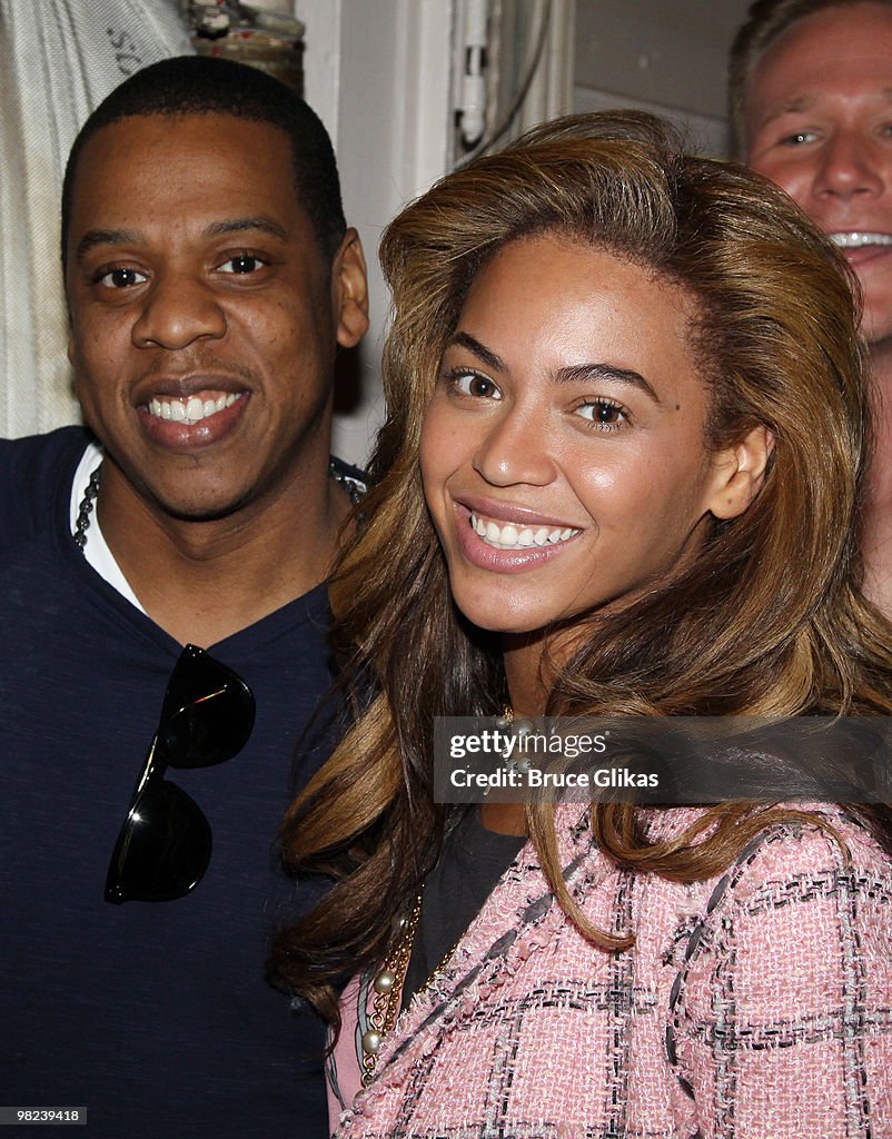 Celebrities Visit Broadway - April 3, 2010