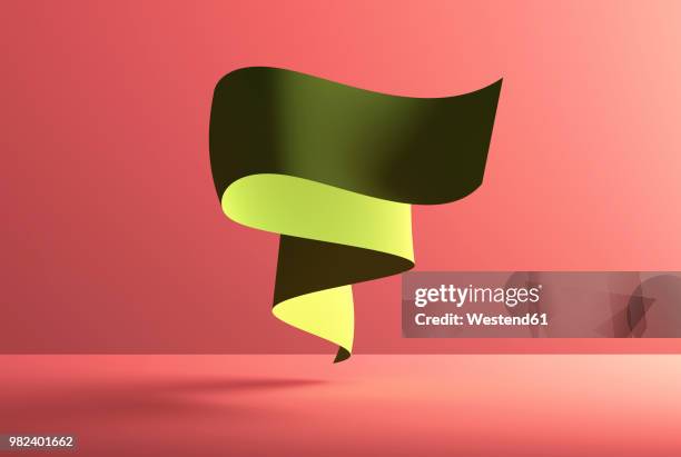 ilustrações de stock, clip art, desenhos animados e ícones de abstract shape over red background, 3d rendering - rolar