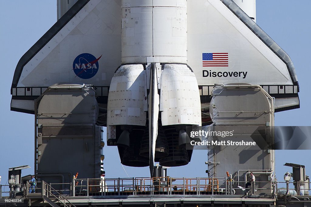 NASA Prepares For Launch Of Space Shuttle Discovery