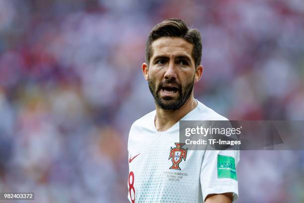 Joao Moutinho of Portugal looks on during the 2018 FIFA World Cup Russia group B match between Portugal and Morocco at Luzhniki Stadium on June 20,...