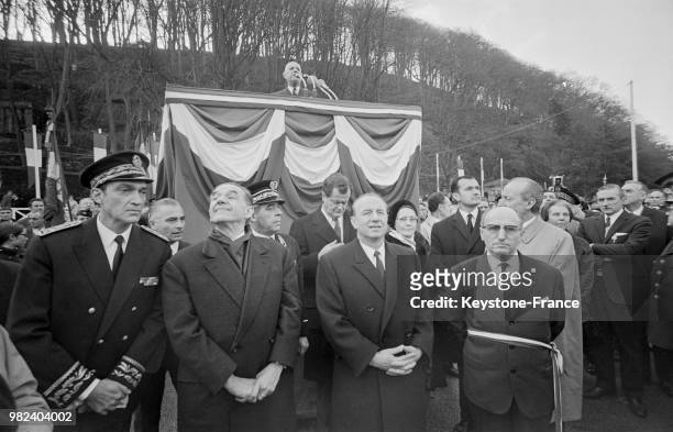 Discours du général Charles de Gaulle lors de son voyage en Bretagne à Quimper en France, le 2 février 1969.