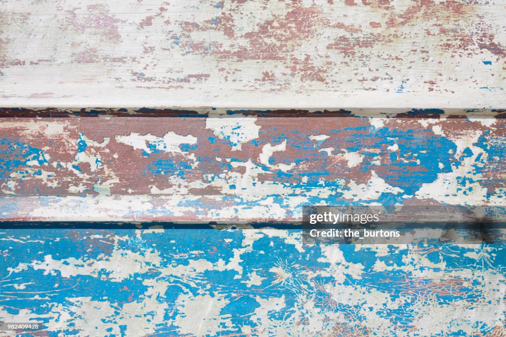 Full frame shot of painted wooden wall