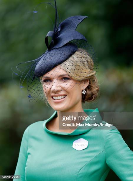 Charlotte Hawkins attends day 1 of Royal Ascot at Ascot Racecourse on June 19, 2018 in Ascot, England.