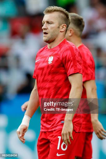 Jakub Blaszczykowski of Poland looks on during the 2018 FIFA World Cup Russia group H match between Poland and Senegal at Spartak Stadium on June 19,...