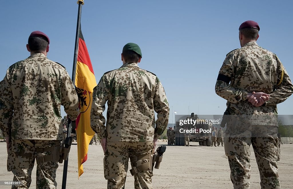 Farewell Ceremony For German Soldiers Killed In Afghanistan