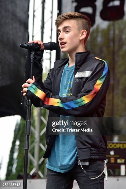 Johnny Orlando during the YOU Summer Festival 2018 on June 23, 2018 in Berlin, Germany.