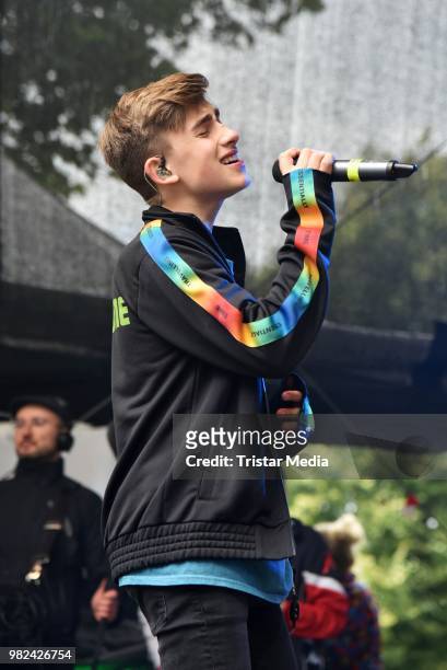 Johnny Orlando during the YOU Summer Festival 2018 on June 23, 2018 in Berlin, Germany.