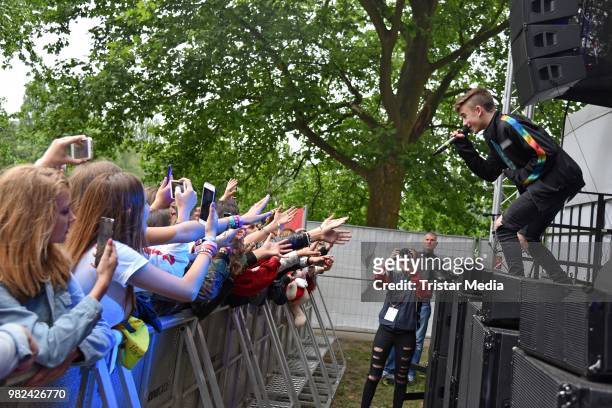 Johnny Orlando during the YOU Summer Festival 2018 on June 23, 2018 in Berlin, Germany.