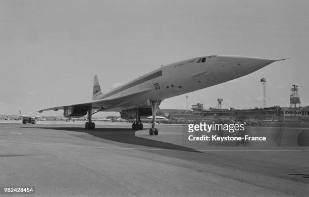 Le 'Concorde' au salon international de l'aéronautique et de l'espace au Bourget en France, le 30 mai 1969.