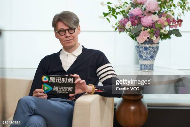 Chief curator Andrew Bolton attends a welcoming banquet at Rosewood Hotel on June 11, 2018 in Beijing, China. Investor Wendy Yu hosted a welcoming...