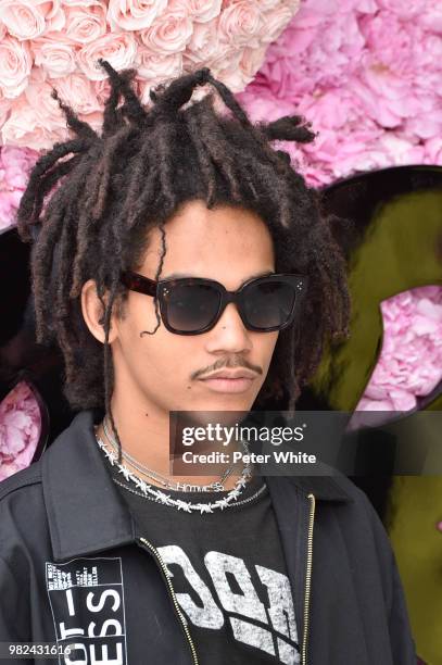 Luka Sabbat attends the Dior Homme Menswear Spring/Summer 2019 show as part of Paris Fashion Week on June 23, 2018 in Paris, France.