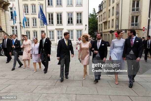 Prince Louis of Luxembourg, Princess Alexandra of Luxembourg, Grand Duchess Maria Teresa of Luxembourg and Grand Duke Henri of Luxembourg, Prince...