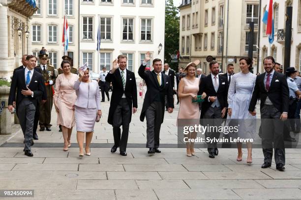 Prince Louis of Luxembourg, Princess Alexandra of Luxembourg, Grand Duchess Maria Teresa of Luxembourg and Grand Duke Henri of Luxembourg, Prince...