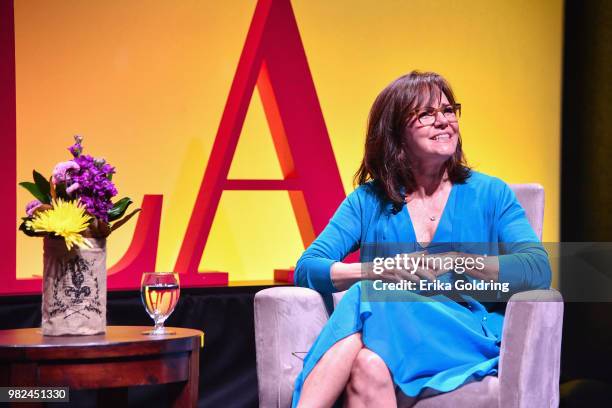 Actor Sally Field discusses her forthcoming memoir titled, 'In Pieces', during the 2018 American Library Association Annual Conference at Ernest N....