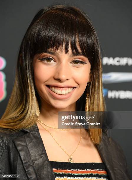 Kylie Cantral arrives at the 2018 Radio Disney Music Awards at Loews Hollywood Hotel on June 22, 2018 in Hollywood, California.