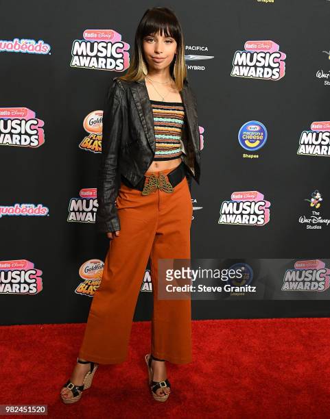 Kylie Cantral arrives at the 2018 Radio Disney Music Awards at Loews Hollywood Hotel on June 22, 2018 in Hollywood, California.