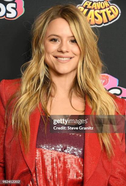 Christina Taylor arrives at the 2018 Radio Disney Music Awards at Loews Hollywood Hotel on June 22, 2018 in Hollywood, California.