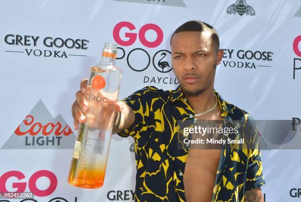 Rapper Shad "Bow Wow" Moss arrives at the Flamingo Go Pool Dayclub at Flamingo Las Vegas on June 23, 2018 in Las Vegas, Nevada.