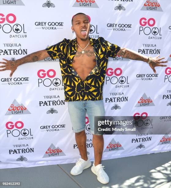 Rapper Shad "Bow Wow" Moss arrives at the Flamingo Go Pool Dayclub at Flamingo Las Vegas on June 23, 2018 in Las Vegas, Nevada.