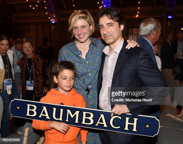 Greta Gerwig and Noah Baumbach attend the Screenwriters Tribute at the 2018 Nantucket Film Festival - Day 4 on June 23, 2018 in Nantucket,...